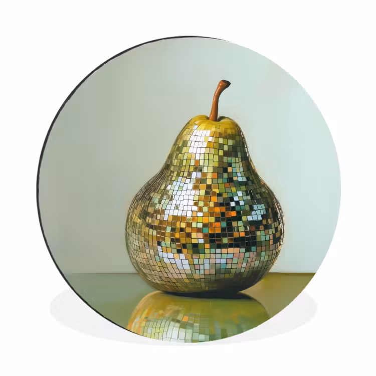 Wandcirkel - Aluminium - Fruit - Disco - Art - Glitter — 1