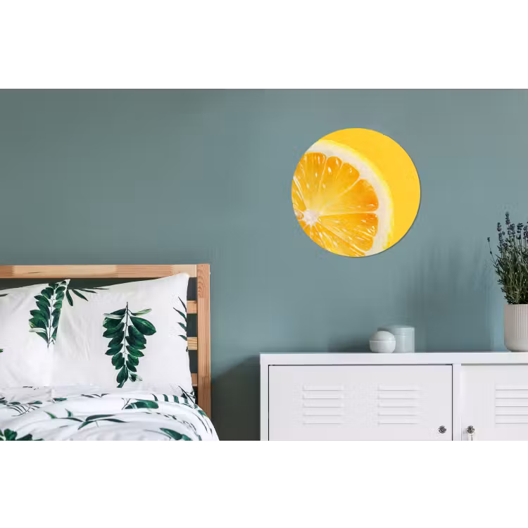 Wandcirkel - Aluminium - Citroen - Geel - Zonnig — 4