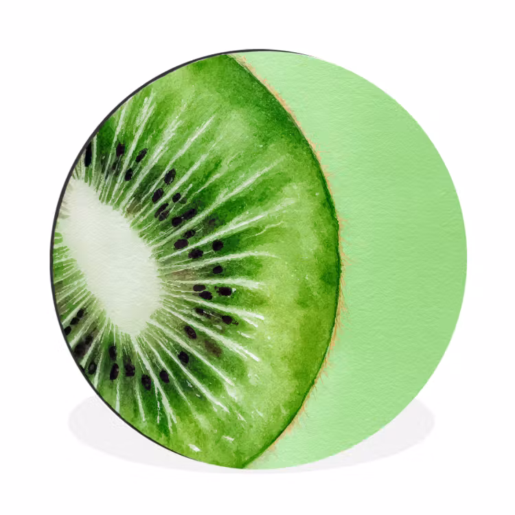 Wandcirkel - Aluminium - Kiwi - Groen - Fris — 1