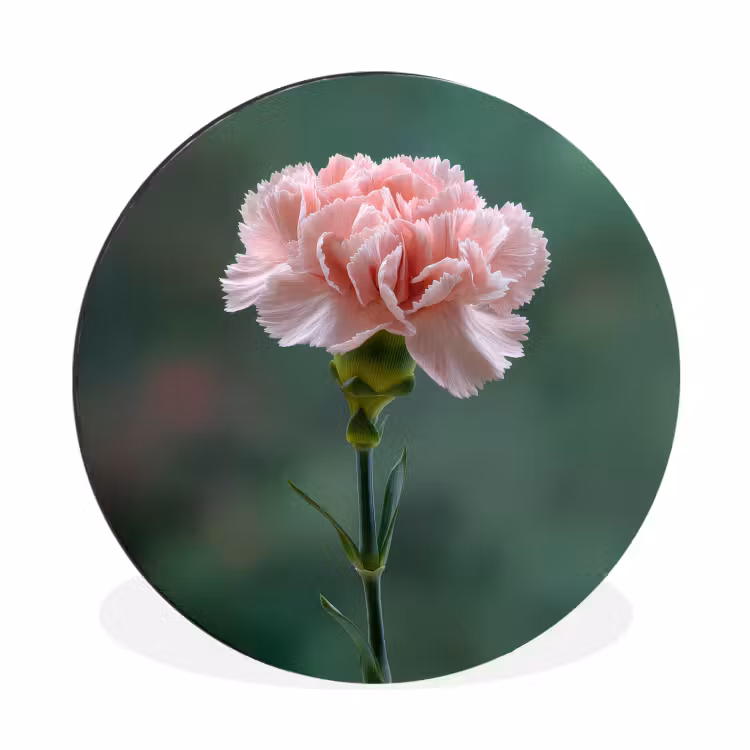 Wandcirkel - Aluminium - Anjer - Roze - Bloemblaadjes — 1