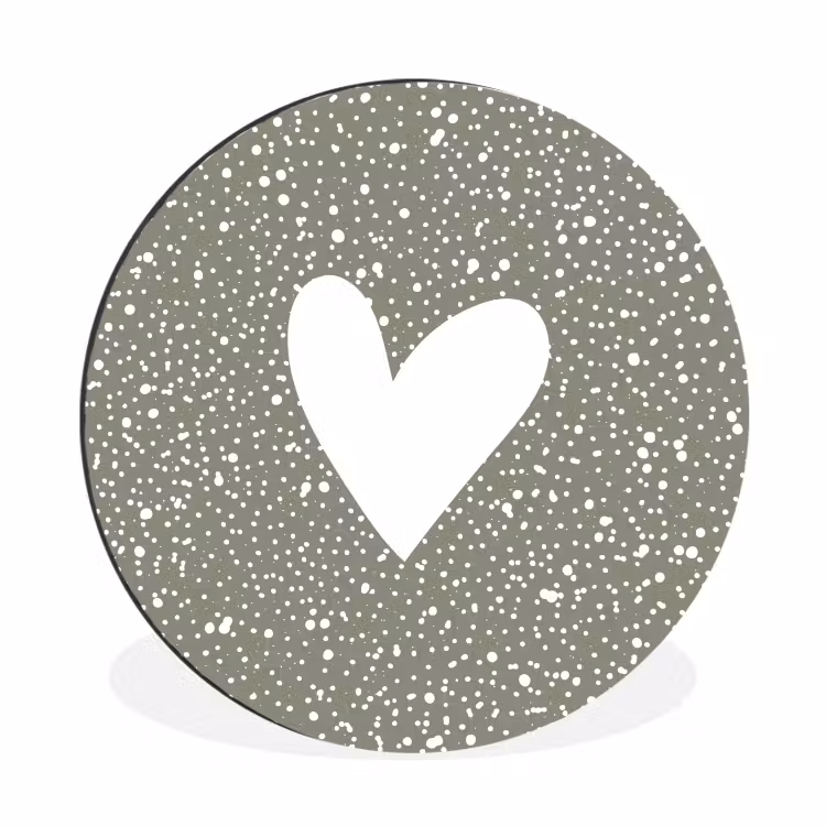 Wandcirkel - Aluminium - Hart - Design - Liefde — 1