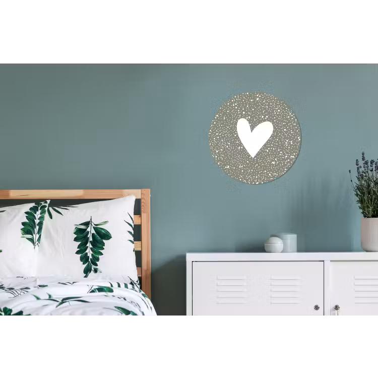 Wandcirkel - Aluminium - Hart - Design - Liefde — 4