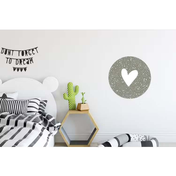 Wandcirkel - Aluminium - Hart - Design - Liefde — 5