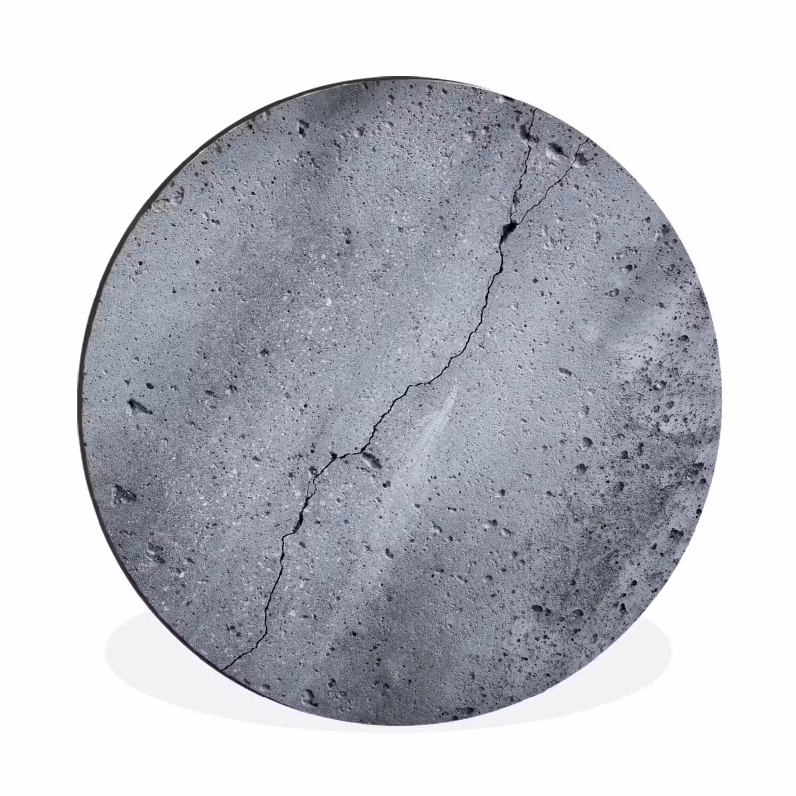 Wandcirkel - Aluminium - Beton - Grijs - Scheur — 1