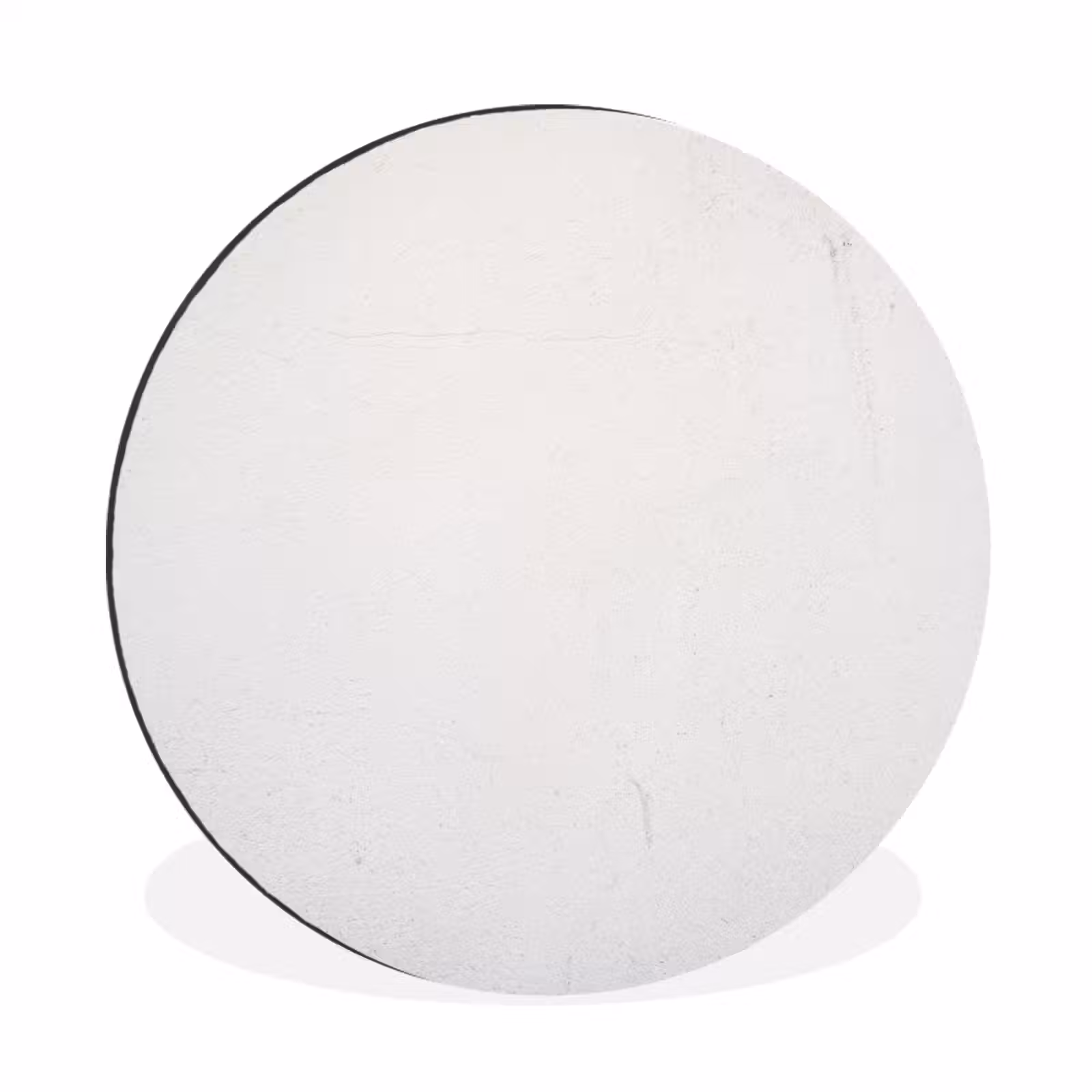 Wandcirkel - Aluminium - Beton - Wit - Modern — 1
