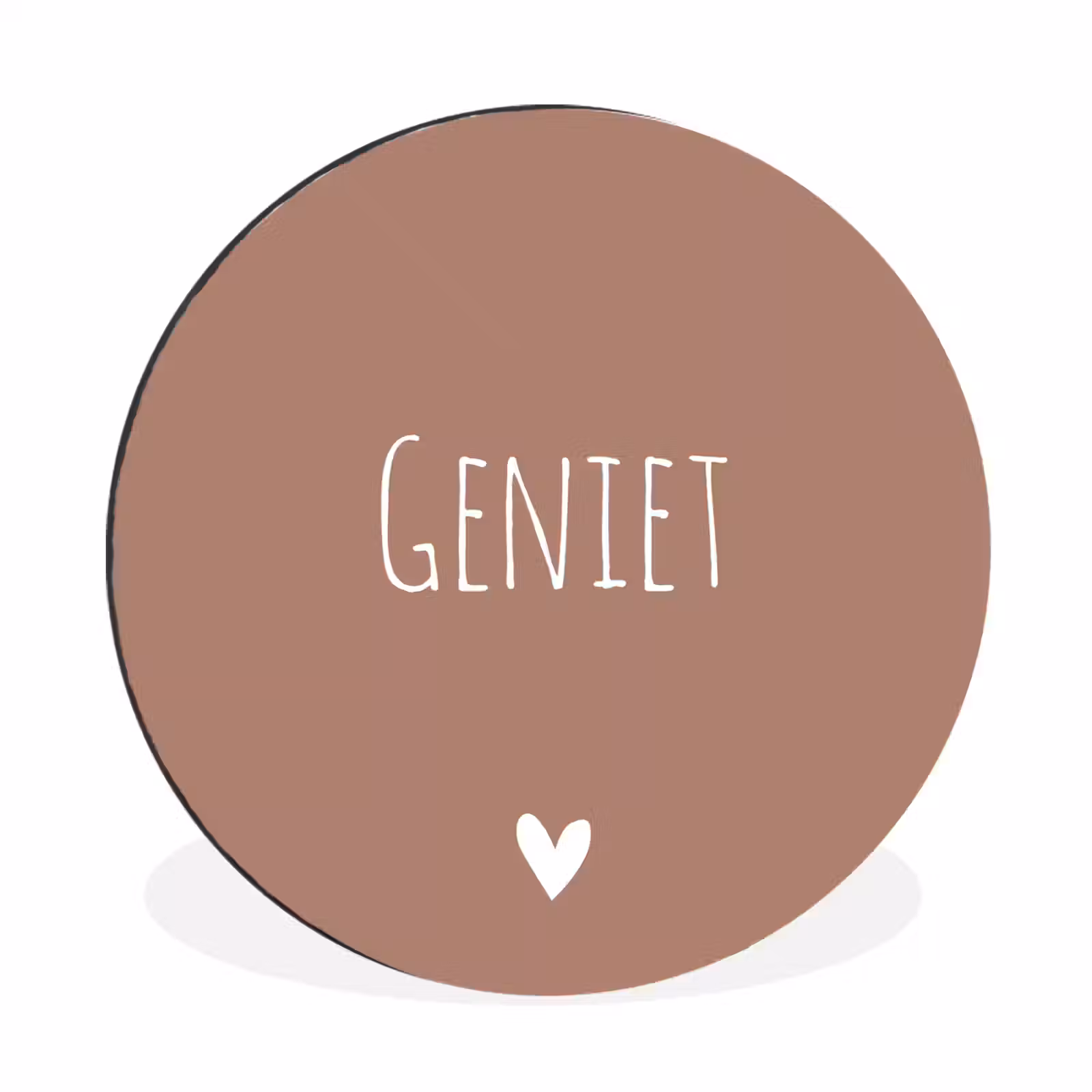 Wandcirkel - Aluminium - Geniet - Spreuken -Quotes — 1