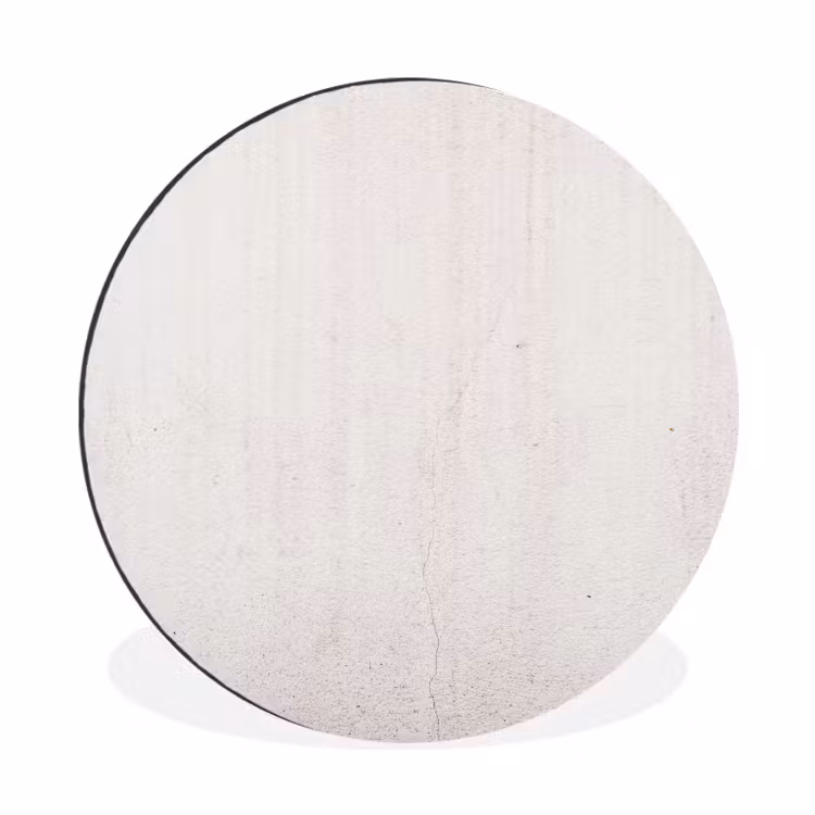 Wandcirkel - Aluminium - Beton - Muur - Wit — 1