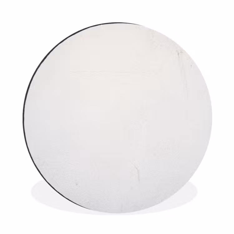 Wandcirkel - Aluminium - Beton - Wit - Modern — 1