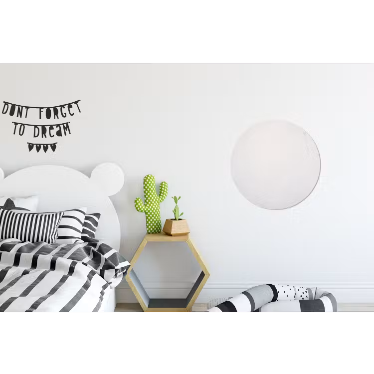 Wandcirkel - Aluminium - Beton - Wit - Modern — 5
