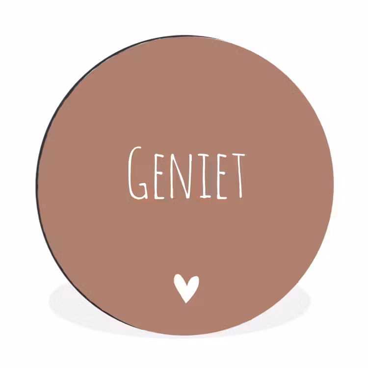 Wandcirkel - Aluminium - Geniet - Spreuken -Quotes — 1