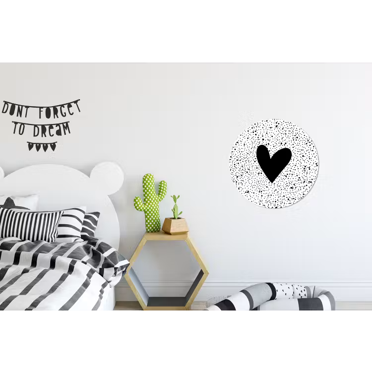 Wandcirkel - Aluminium - Hartje - Design - Wit — 5