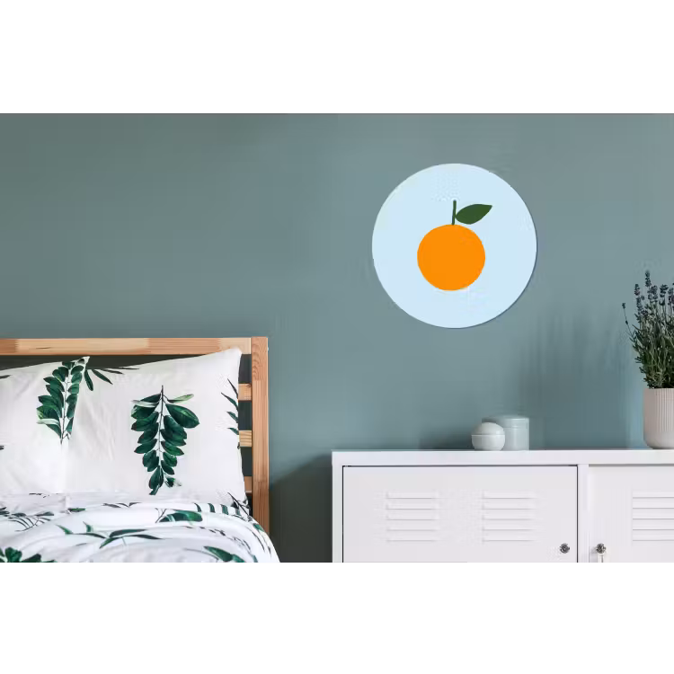 Wandcirkel - Aluminium - Fruit - Sinaasappel - Oranje — 4