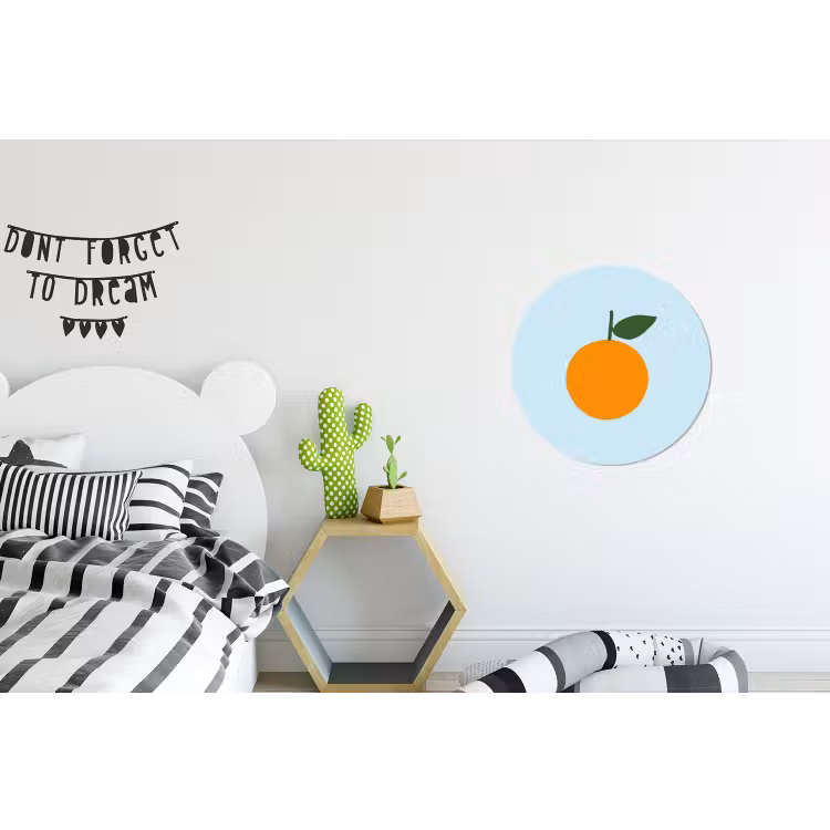 Wandcirkel - Aluminium - Fruit - Sinaasappel - Oranje — 5