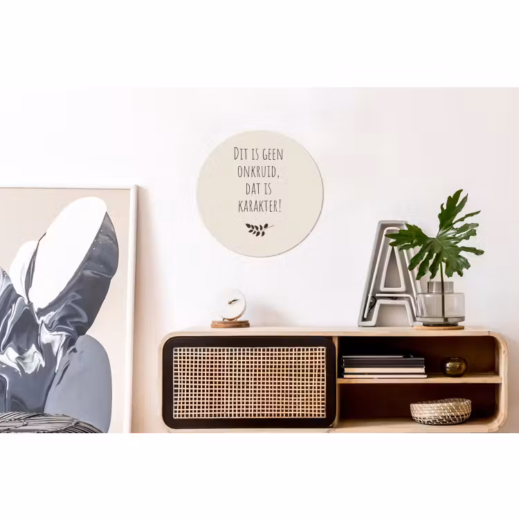 Wandcirkel - Aluminium - Bruin - Minimalistisch - Quote - Zomer — 3