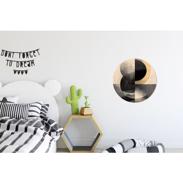 Wandcirkel - Aluminium - Cirkels - Schaduw - Abstract — 5