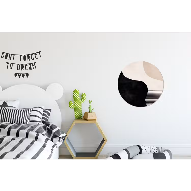Wandcirkel - Aluminium - Abstract - Japandi - Beige - Modern — 5