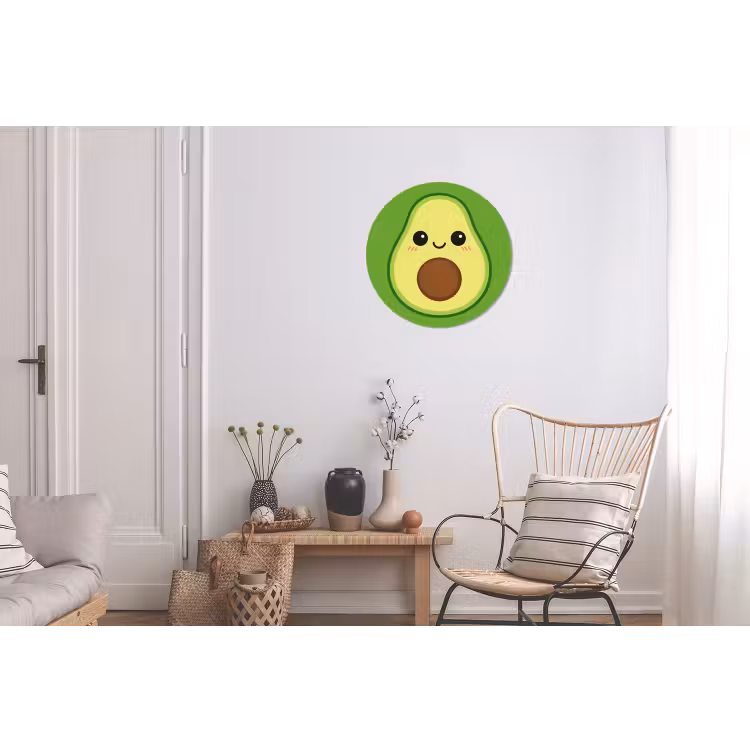 Wandcirkel - Aluminium - Avocado - Groen - Speels — 2