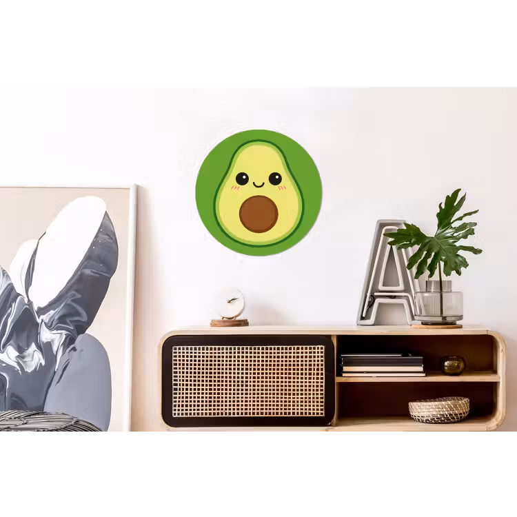 Wandcirkel - Aluminium - Avocado - Groen - Speels — 3