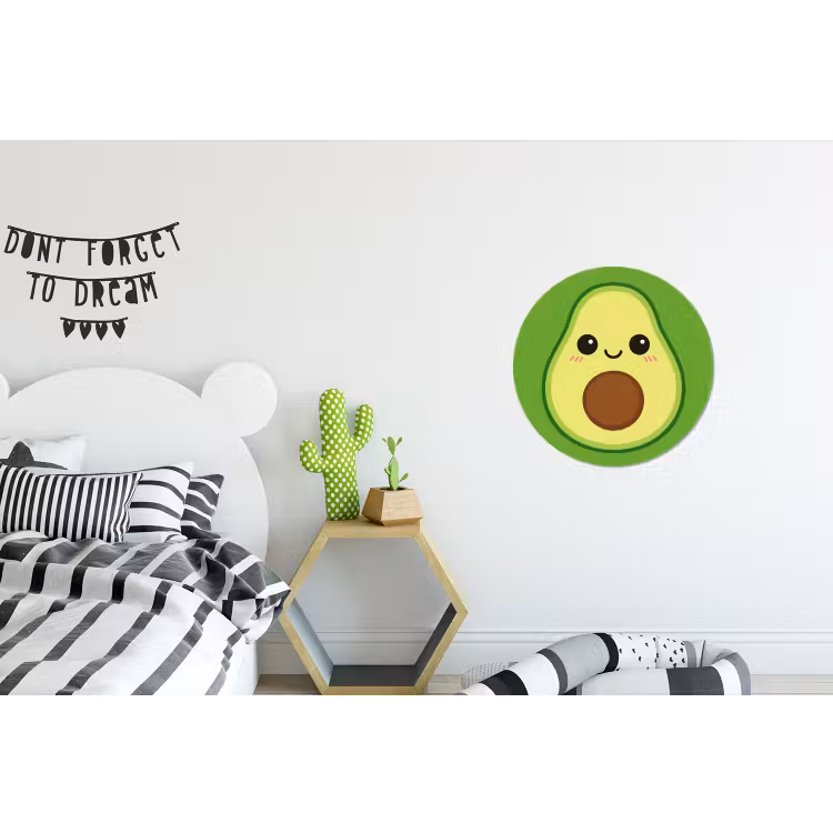 Wandcirkel - Aluminium - Avocado - Groen - Speels — 5