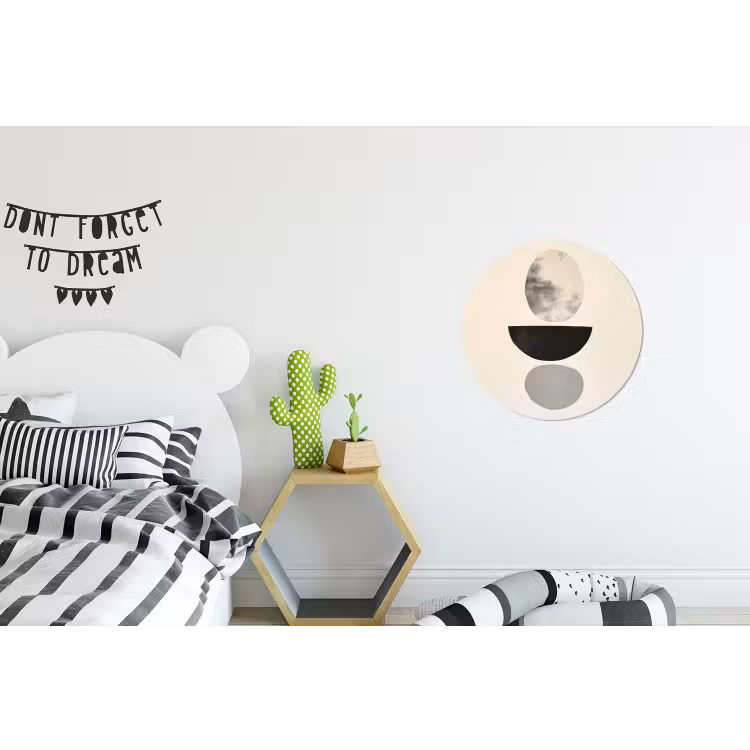 Wandcirkel - Aluminium - Beige - Japandi - Wabi sabi — 5