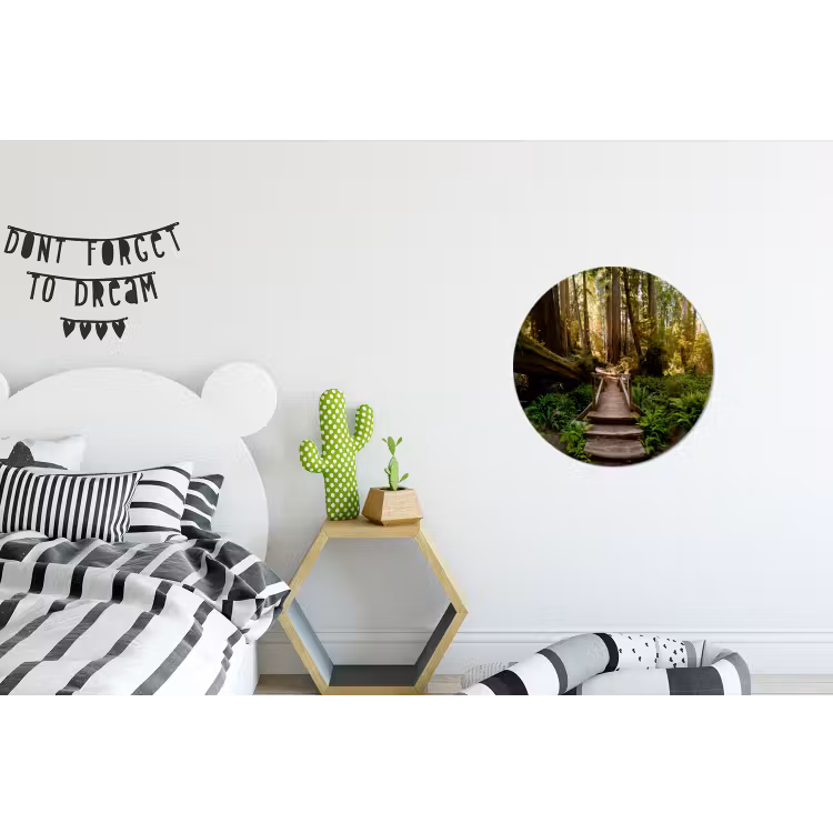 Wandcirkel - Aluminium - Jungle - Natuur - Trap - Bomen — 5