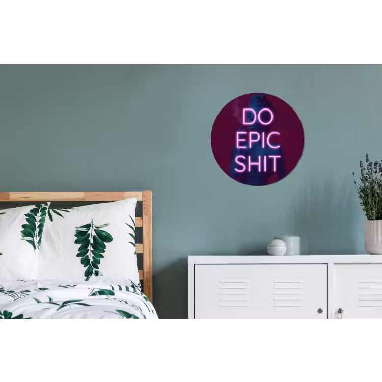 Wandcirkel - Aluminium - Buste - Neon - LED - Letters — 4