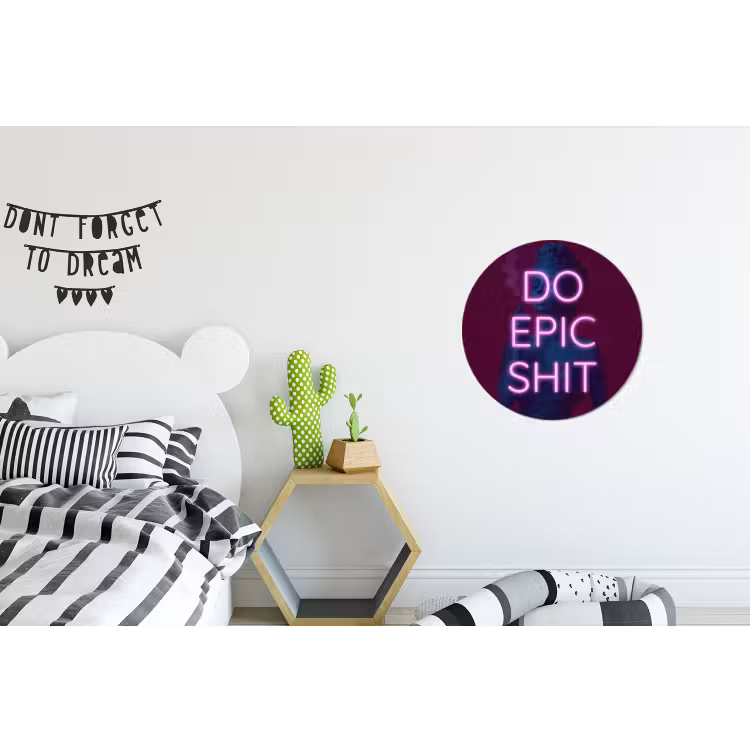 Wandcirkel - Aluminium - Buste - Neon - LED - Letters — 5