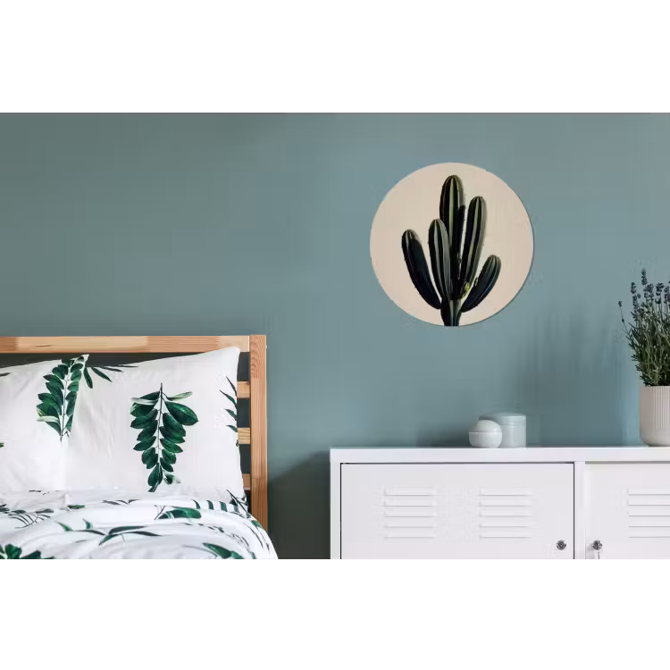 Wandcirkel - Aluminium - Cactus - Subtiel - Groen — 4