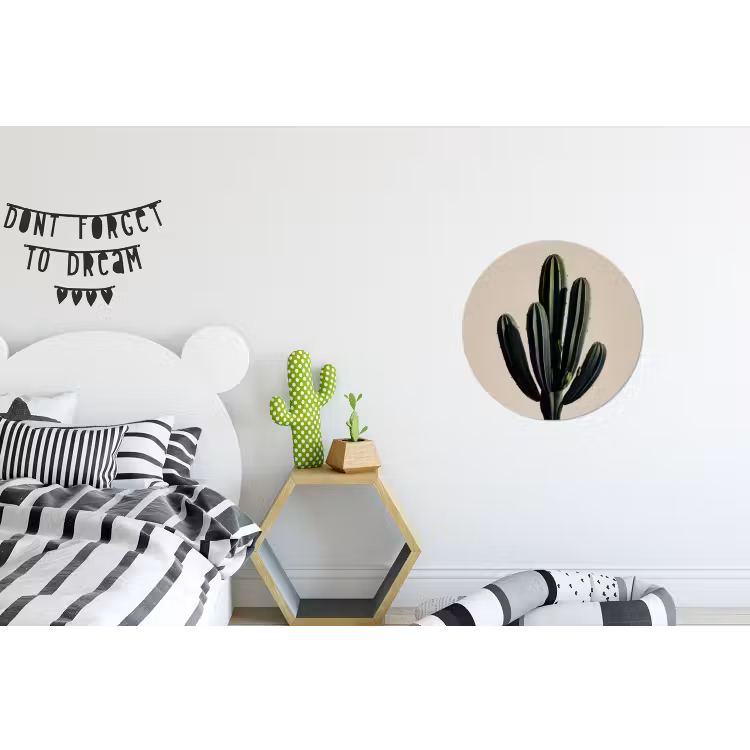 Wandcirkel - Aluminium - Cactus - Subtiel - Groen — 5