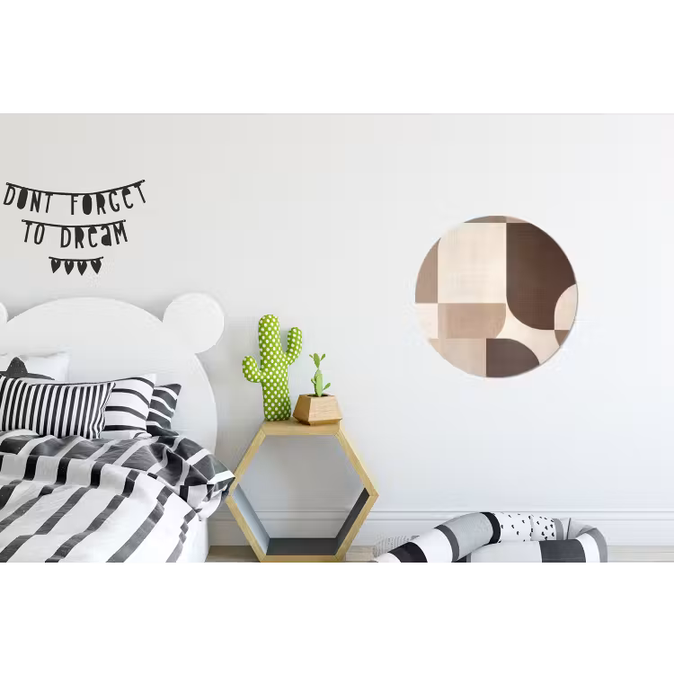Wandcirkel - Aluminium - Geometrisch - Geweven structuur - Modern — 5