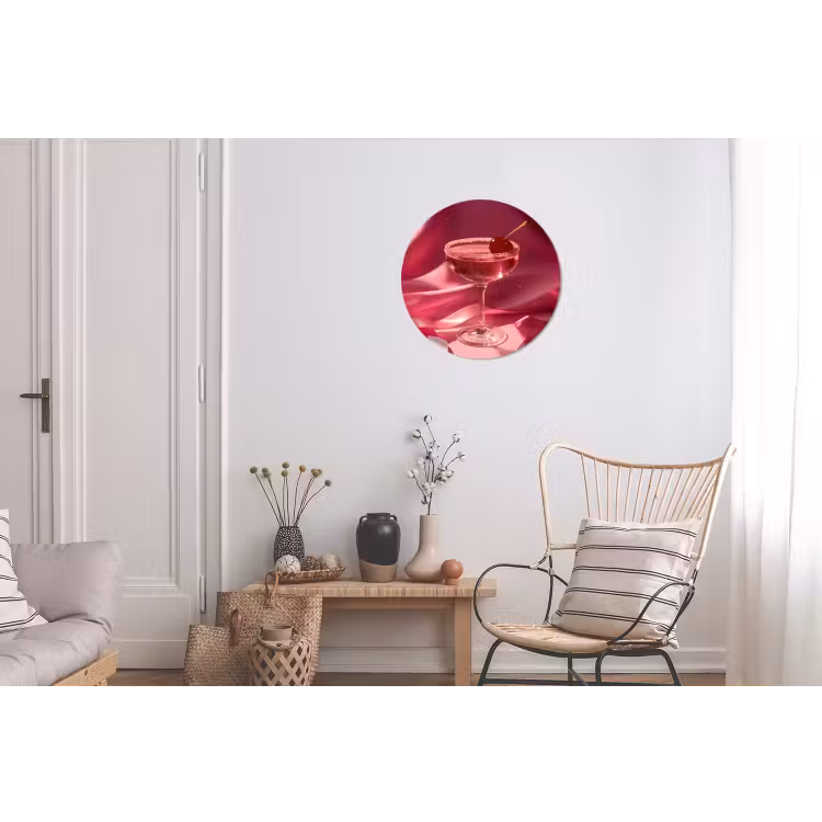 Wandcirkel - Aluminium - Cocktail - Pink - Luxe — 2