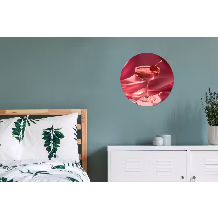 Wandcirkel - Aluminium - Cocktail - Pink - Luxe — 4
