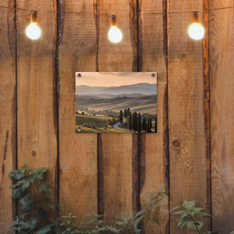 Tuinposter - Toscaans - Landschap - Heuvels — 2