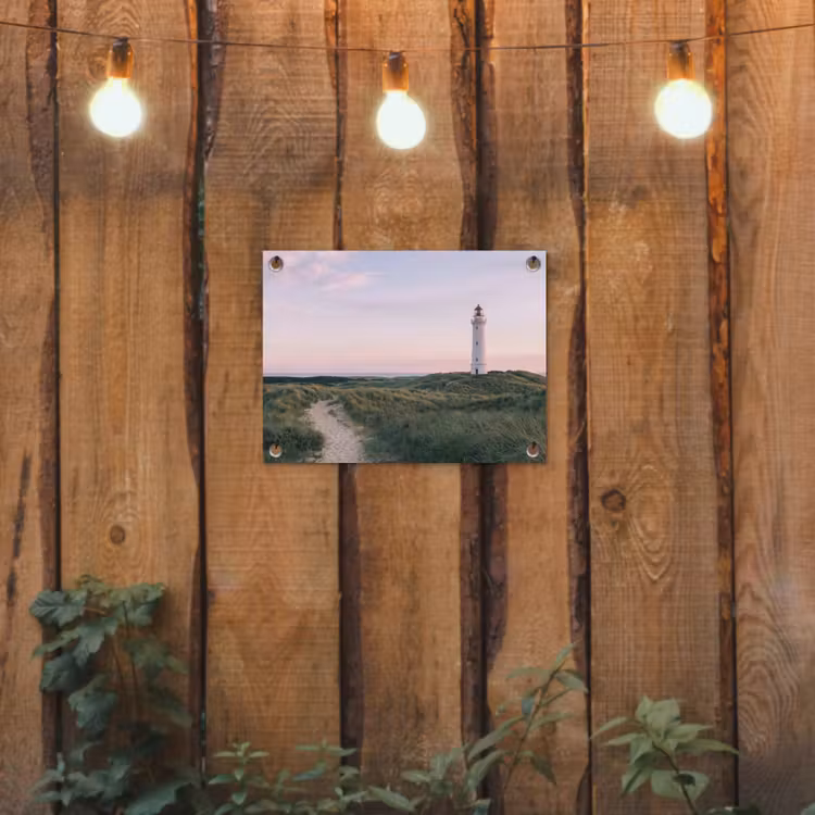Tuinposter - Vuurtoren - Duinlandschap - Zee — 2