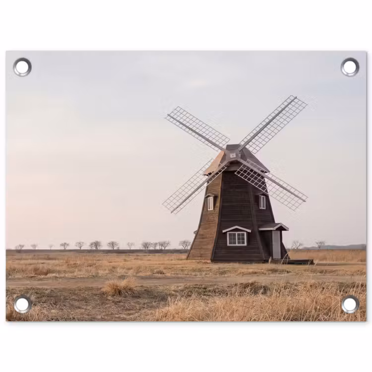 Tuinposter - Windmolens - Landschap - Veld — 1