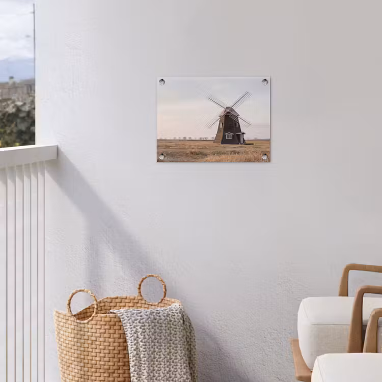 Tuinposter - Windmolens - Landschap - Veld — 3