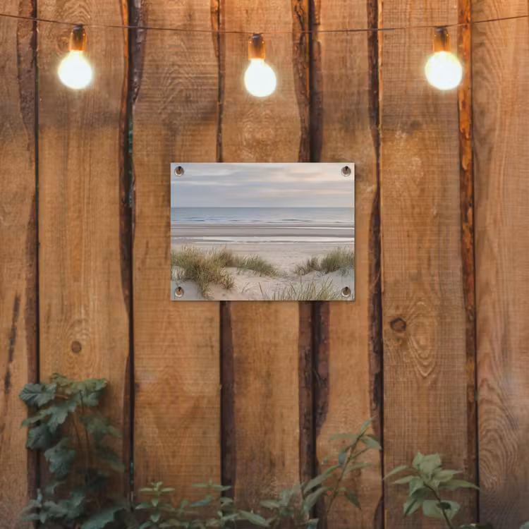 Tuinposter - Zandstrand - Bewolkt - Duinen — 2