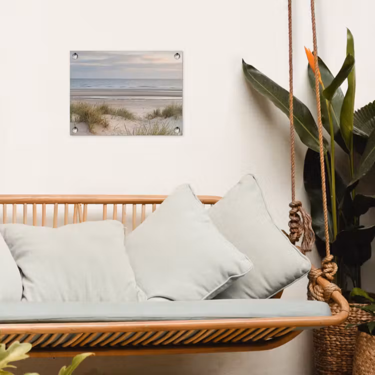 Tuinposter - Zandstrand - Bewolkt - Duinen — 5