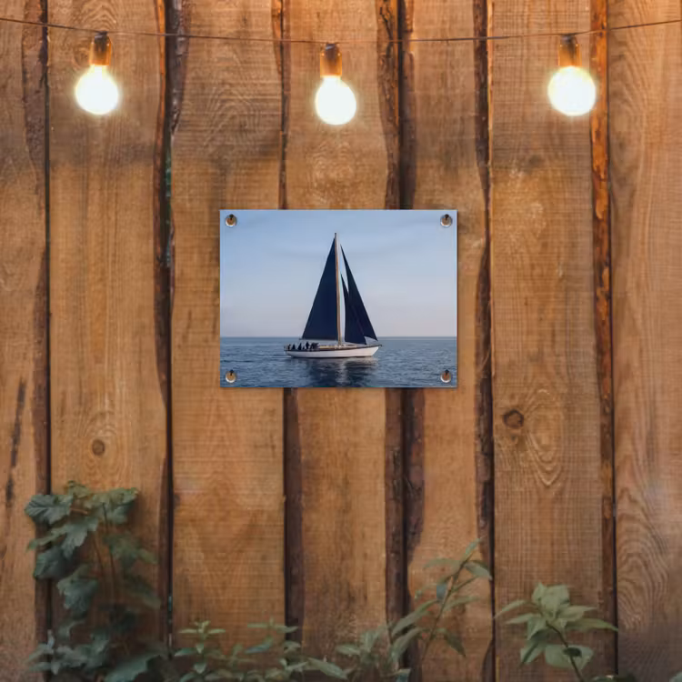 Tuinposter - Zeilboot - Zee - Blauw — 2
