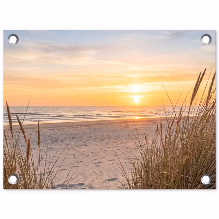 Tuinposter - Zonsondergang - Duinen - Zee — 1