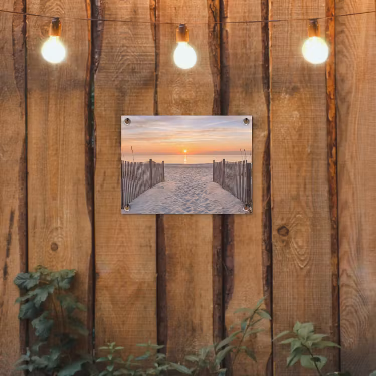 Tuinposter - Zonsondergang - Strand - Zand — 2