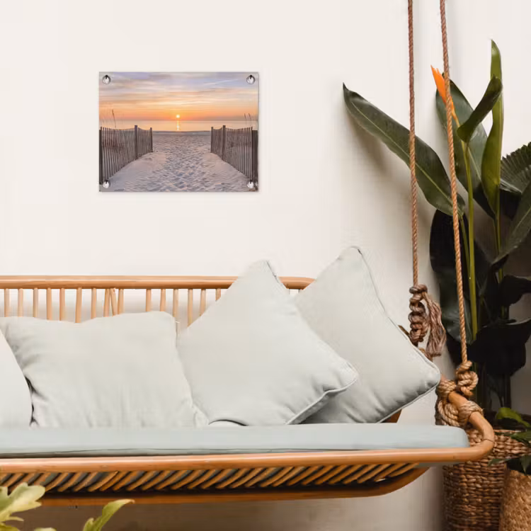 Tuinposter - Zonsondergang - Strand - Zand — 5