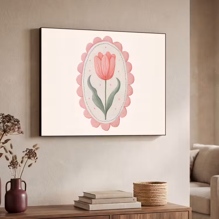 Art Frame - Tulp - Lijst - Ovaal - Illustratie — 4