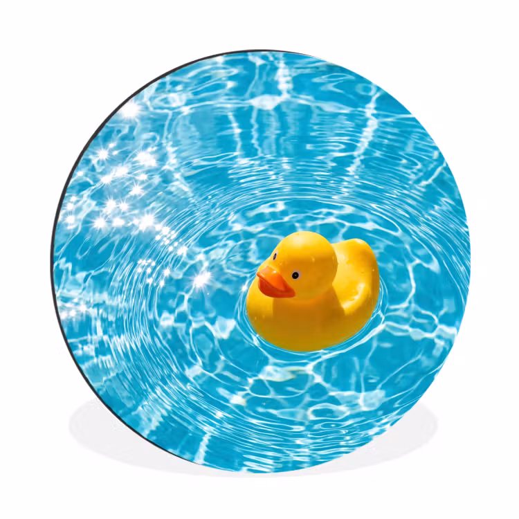 Wandcirkel - Aluminium - Badeend - Dobberen - Blauw — 1