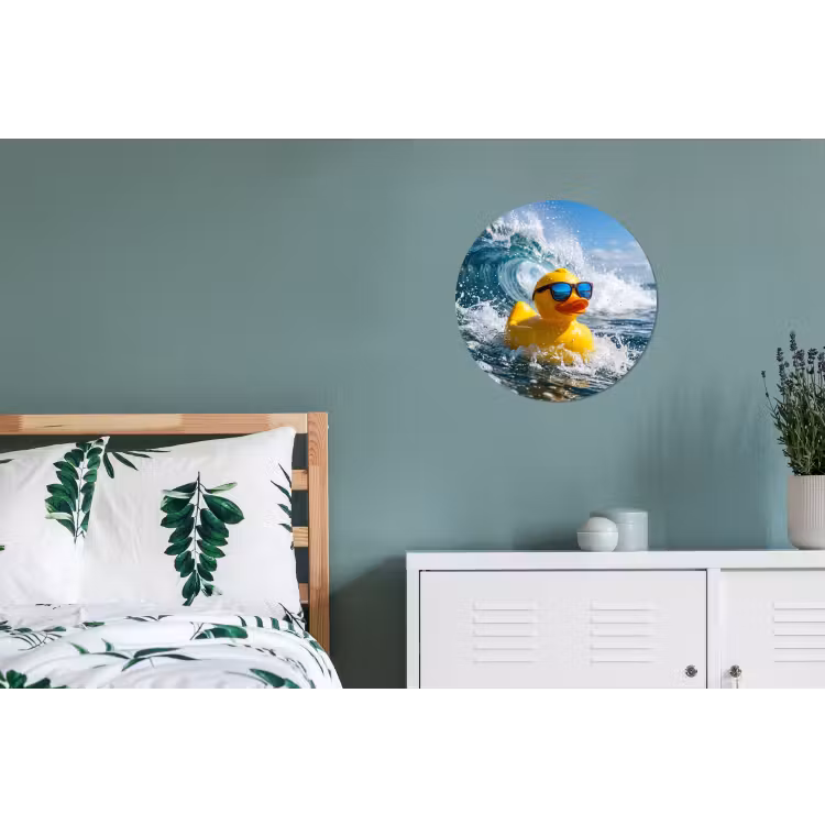 Wandcirkel - Aluminium - Badeend - Stoer - Golven — 4