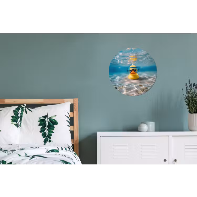 Wandcirkel - Aluminium - Duikbril - Eend - Water — 4