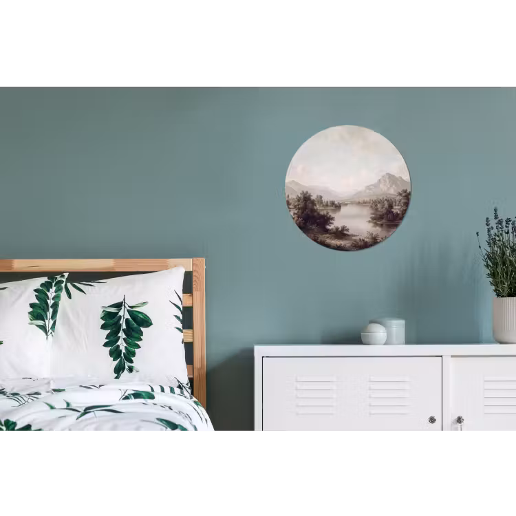 Wandcirkel - Aluminium - Klassiek - Landschap - Sereen — 4