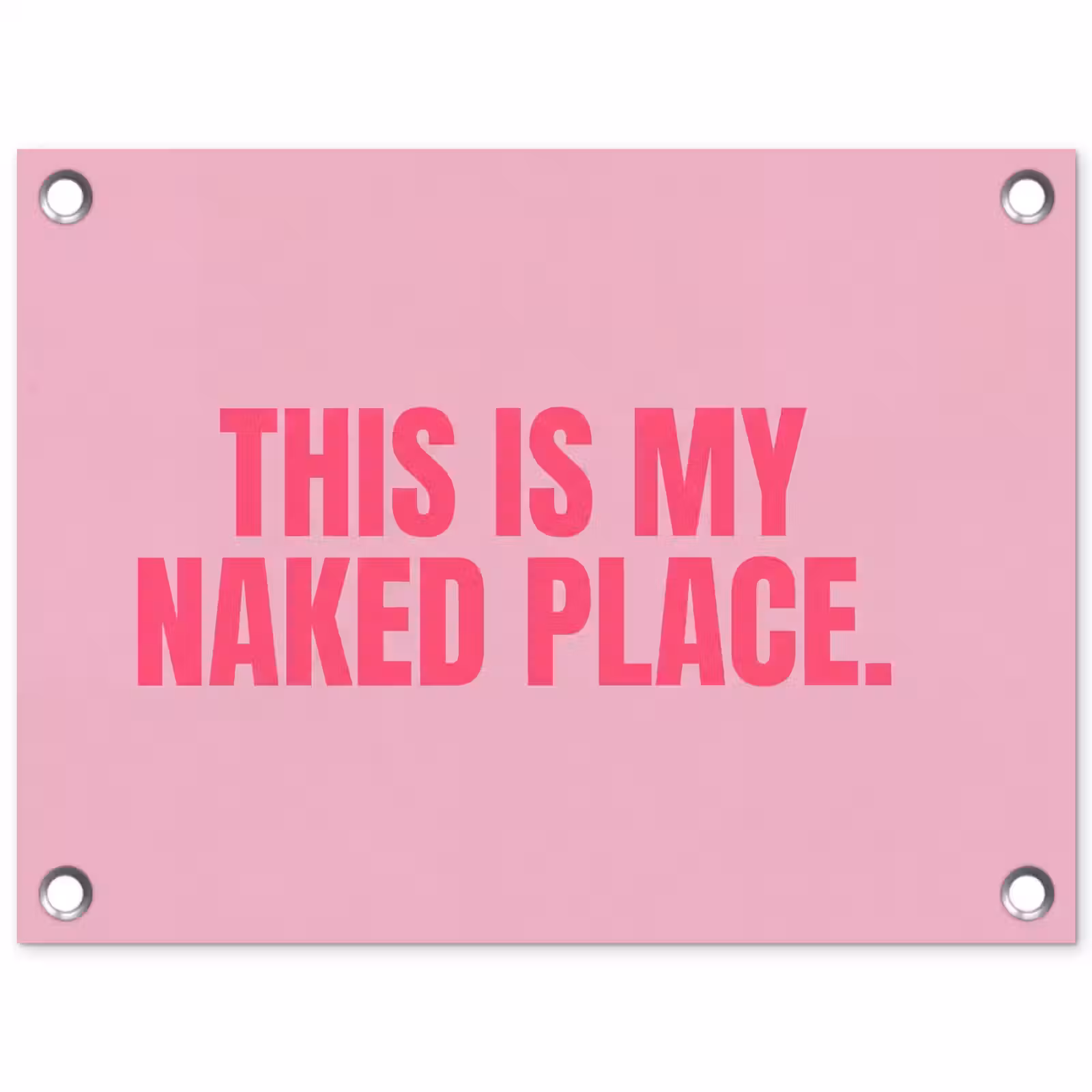 Tuinposter - Tekst - Modern - Roze — 1