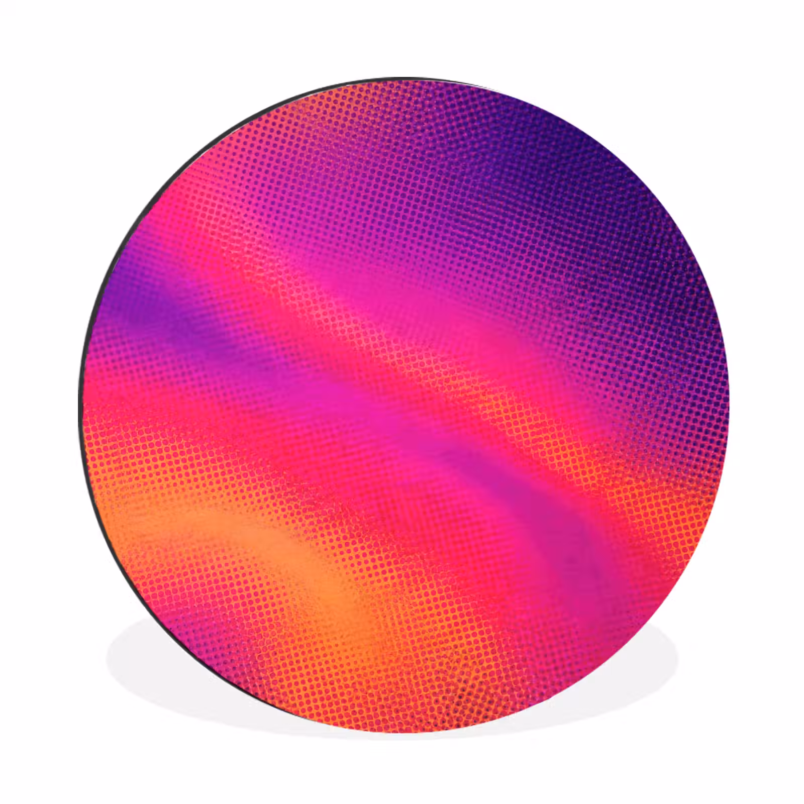 Wandcirkel - Aluminium - Abstract - Patroon - Kleurverloop — 1