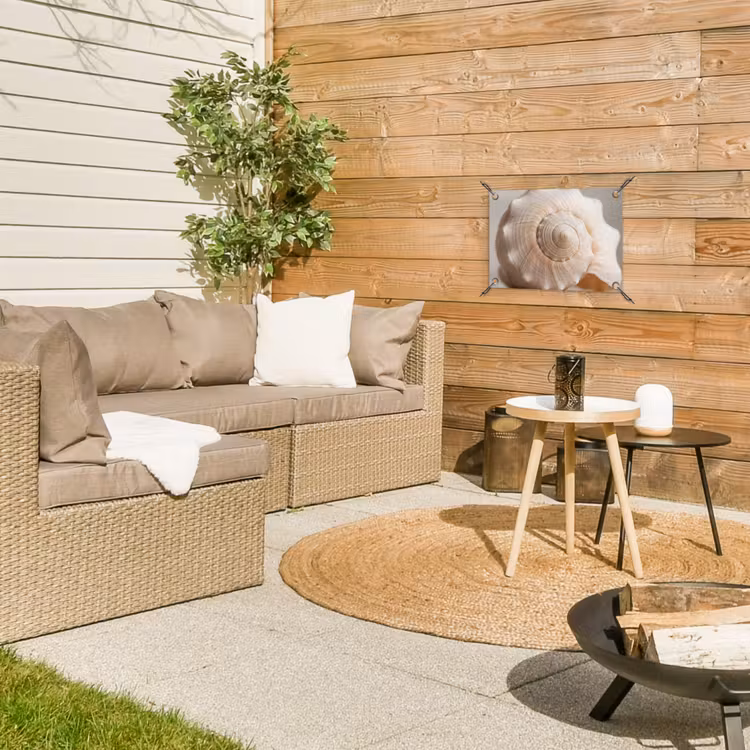 Tuinposter - Schelp - Detail - Beige — 4